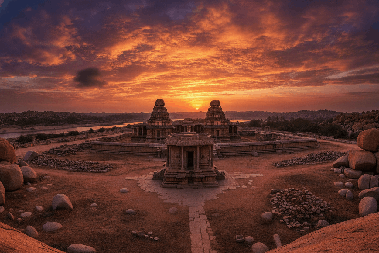Heritage Temple Trail tour package covering Hampi and Belur from Bangalore